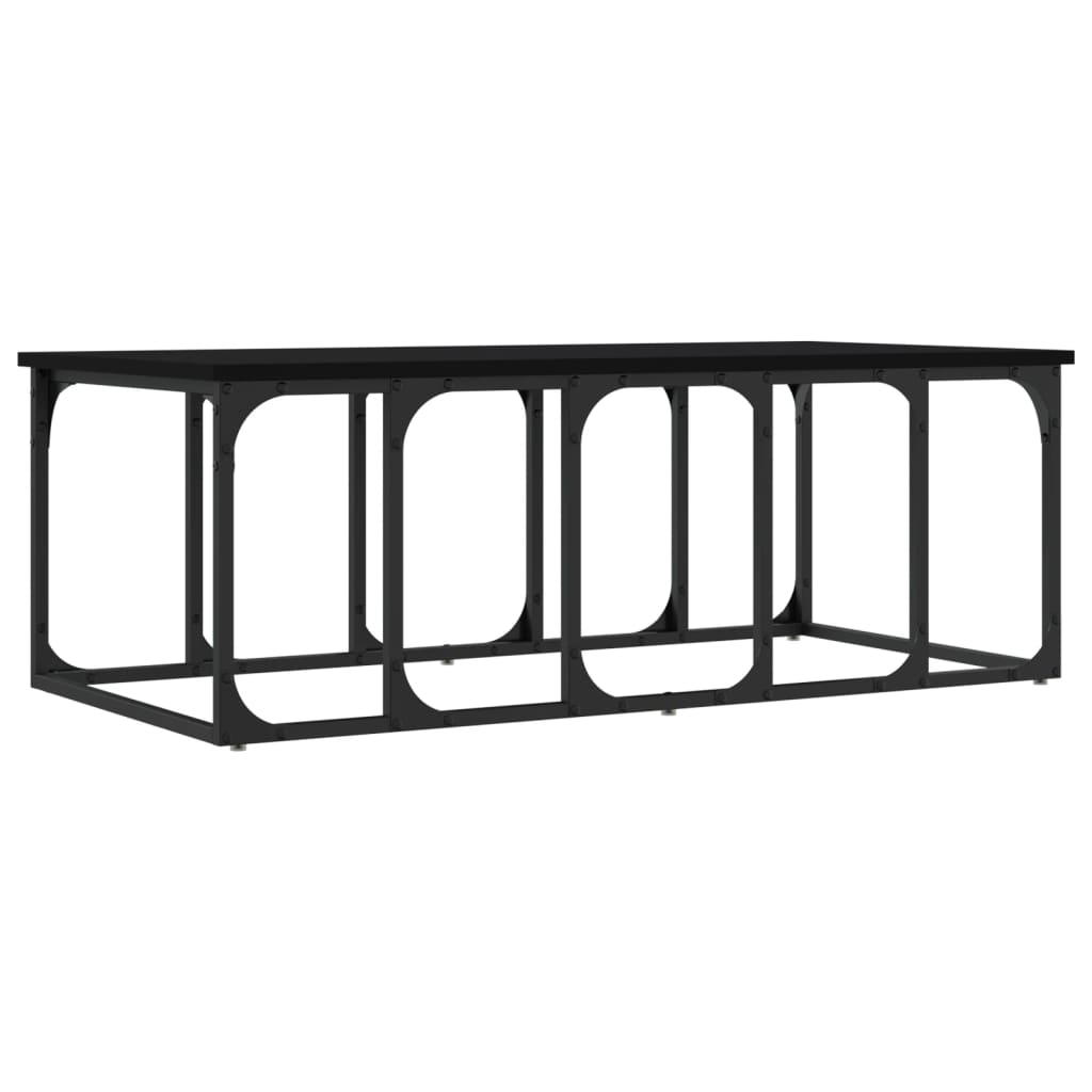 Couchtisch Schwarz 100x50x35,5 cm Holzwerkstoff - Pazzar.ch