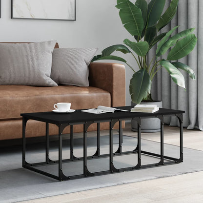 Couchtisch Schwarz 100x50x35,5 cm Holzwerkstoff - Pazzar.ch