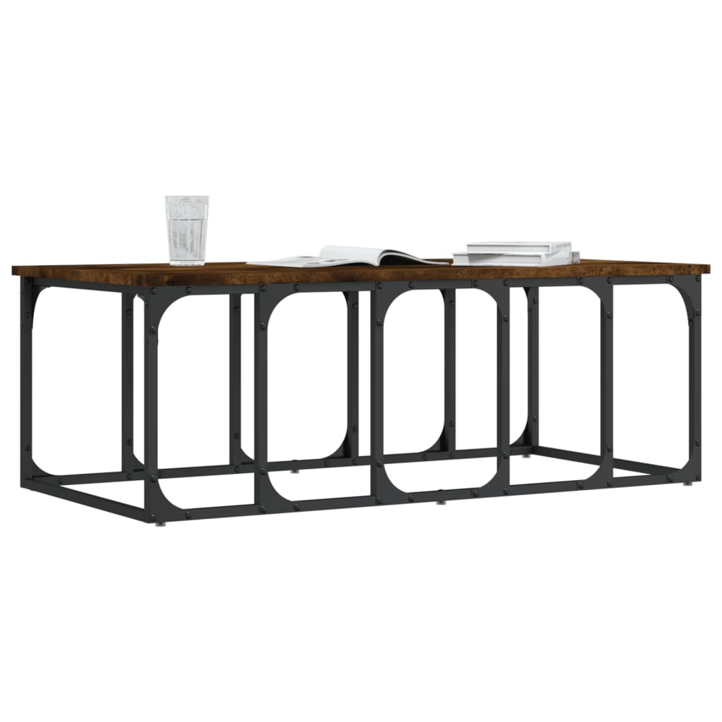 Couchtisch Räuchereiche 100x50x35,5 cm Holzwerkstoff - Pazzar.ch