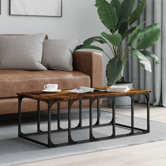Couchtisch Räuchereiche 100x50x35,5 cm Holzwerkstoff - Pazzar.ch