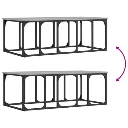 Couchtisch Grau Sonoma 100x50x35,5 cm Holzwerkstoff - Pazzar.ch