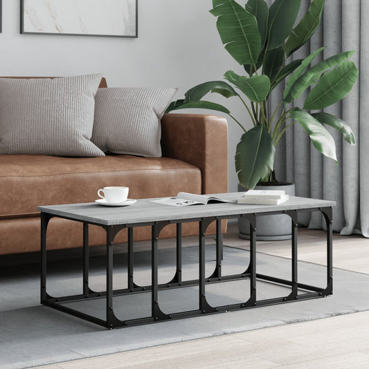 Couchtisch Grau Sonoma 100x50x35,5 cm Holzwerkstoff - Pazzar.ch