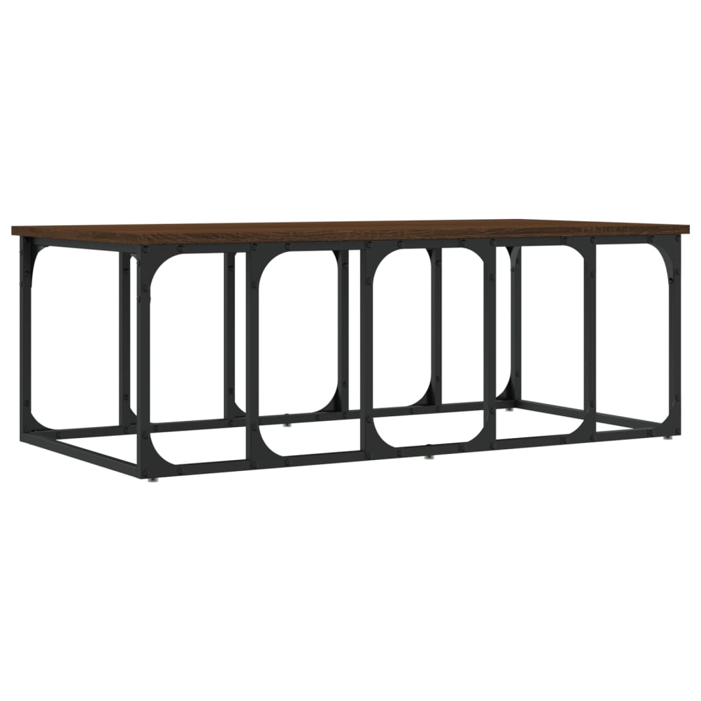 Couchtisch Braun Eichen-Optik 100x50x35,5 cm Holzwerkstoff - Pazzar.ch