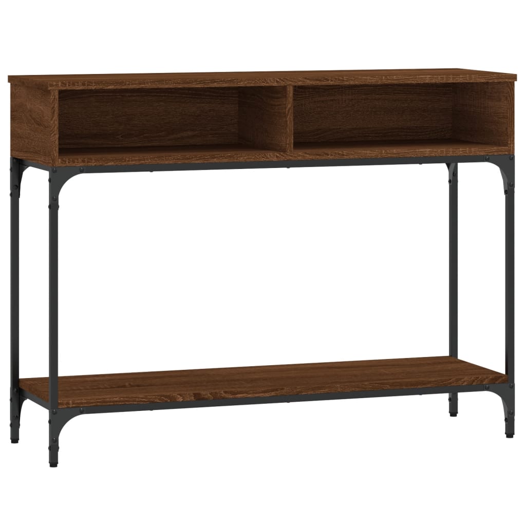 Konsolentisch Braun Eichen-Optik 100x30,5x75 cm Holzwerkstoff - Pazzar.ch