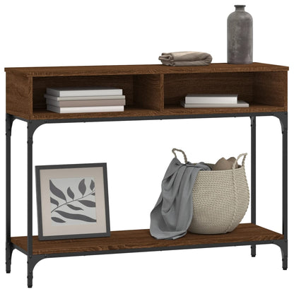 Konsolentisch Braun Eichen-Optik 100x30,5x75 cm Holzwerkstoff - Pazzar.ch