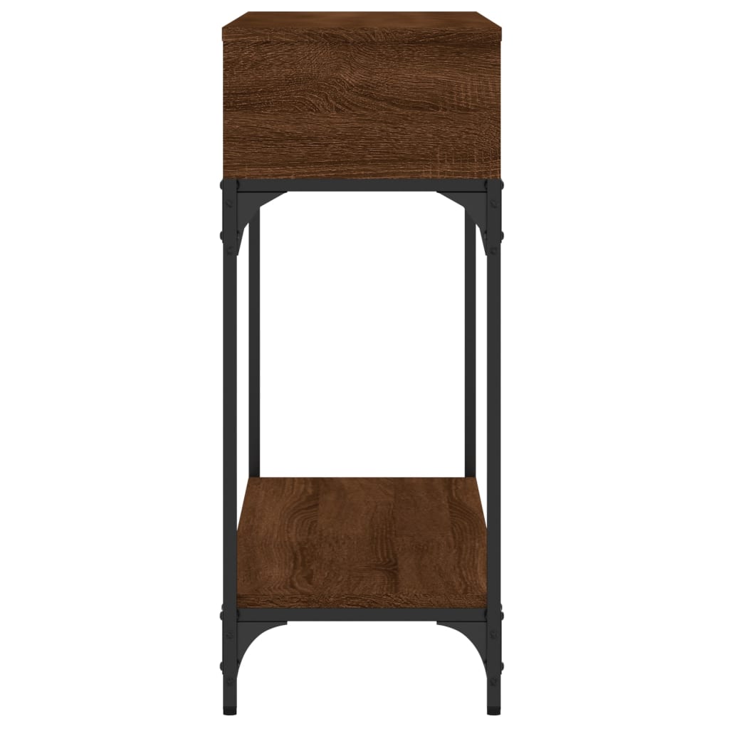 Konsolentisch Braun Eichen-Optik 100x30,5x75 cm Holzwerkstoff - Pazzar.ch
