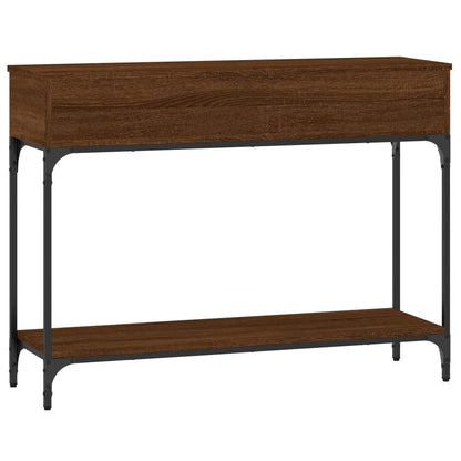 Konsolentisch Braun Eichen-Optik 100x30,5x75 cm Holzwerkstoff - Pazzar.ch