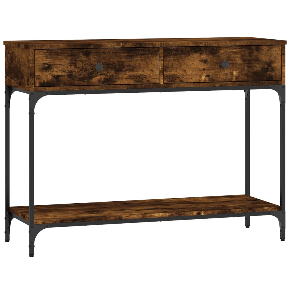 Konsolentisch Räuchereiche 100x34,5x75 cm Holzwerkstoff - Pazzar.ch