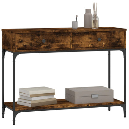 Konsolentisch Räuchereiche 100x34,5x75 cm Holzwerkstoff - Pazzar.ch