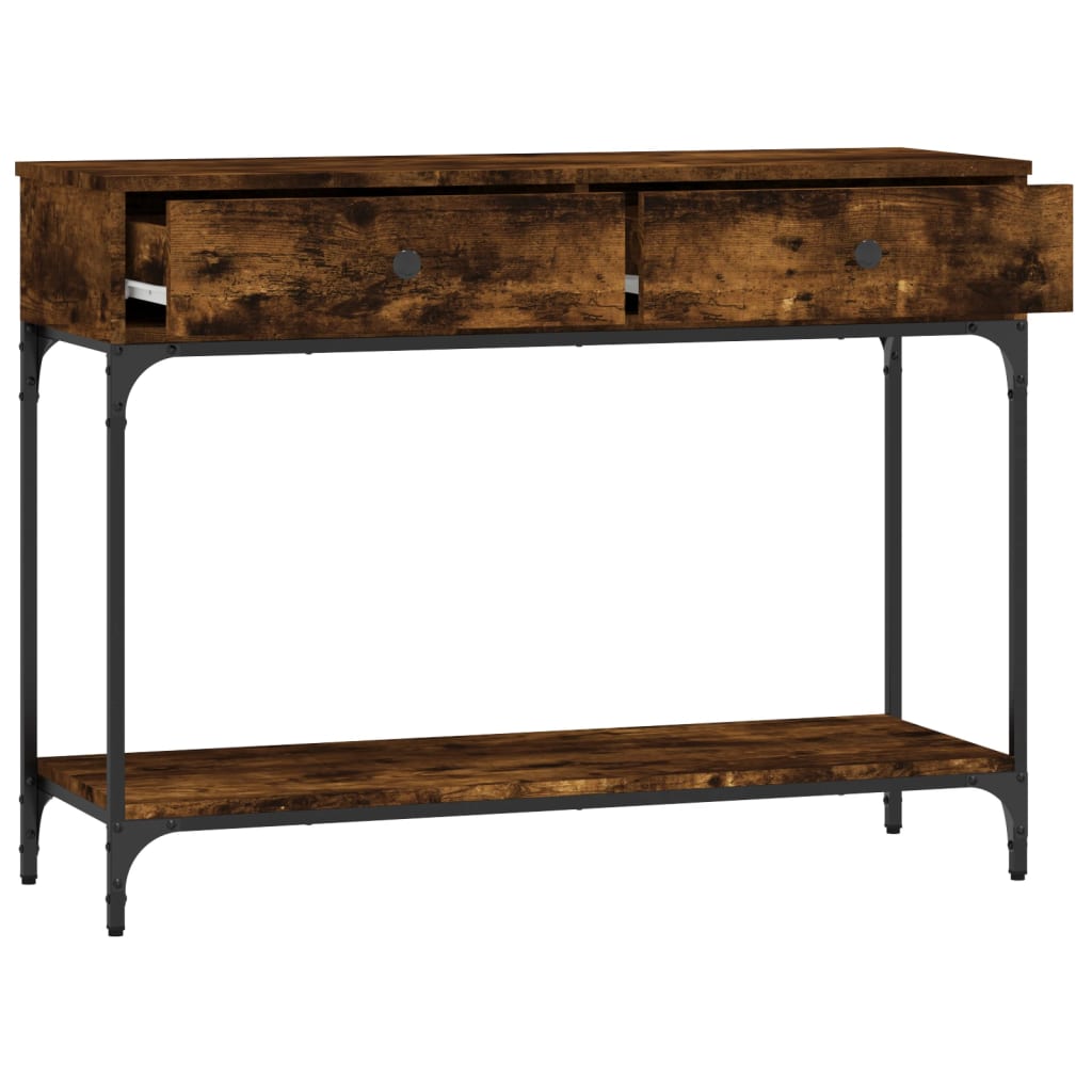 Konsolentisch Räuchereiche 100x34,5x75 cm Holzwerkstoff - Pazzar.ch