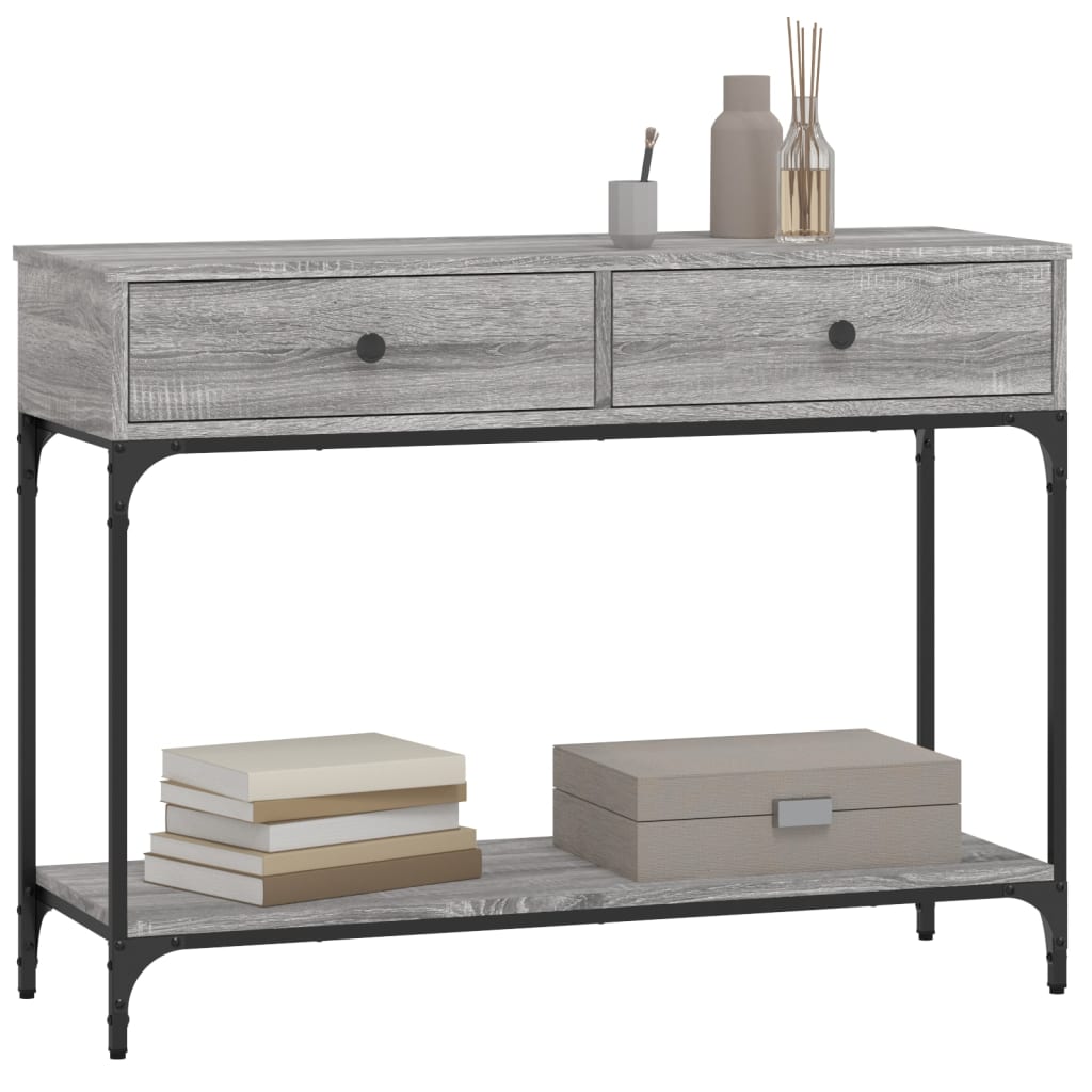 Konsolentisch Grau Sonoma 100x34,5x75 cm Holzwerkstoff - Pazzar.ch