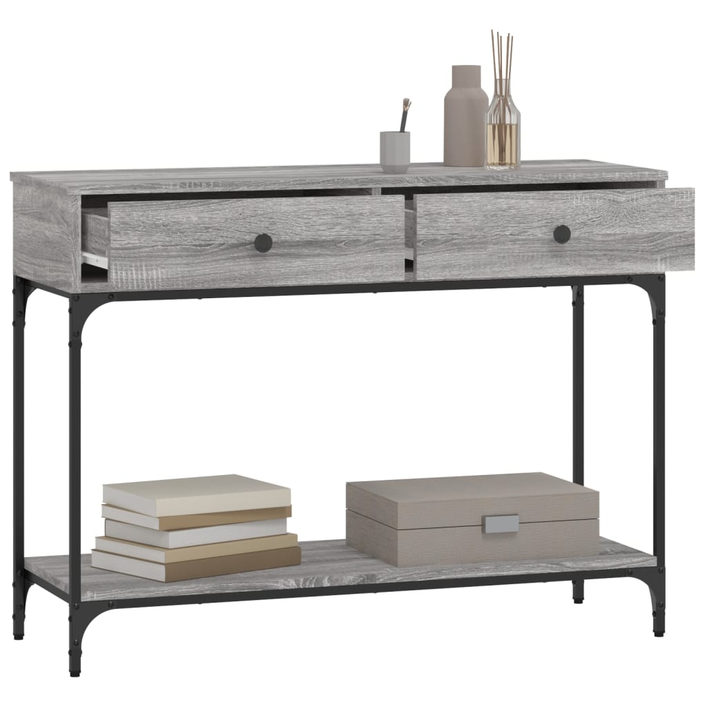 Konsolentisch Grau Sonoma 100x34,5x75 cm Holzwerkstoff - Pazzar.ch
