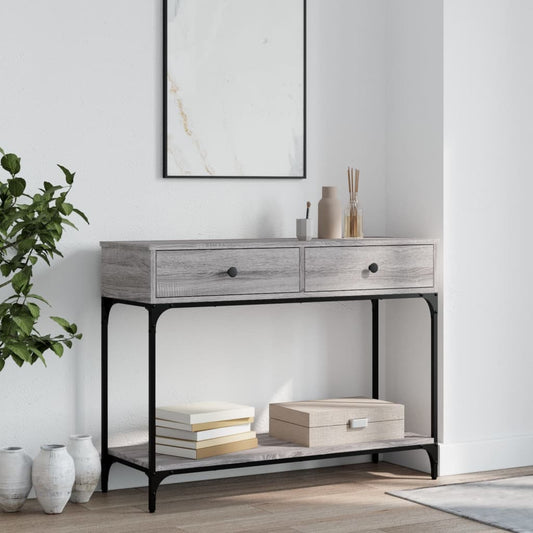 Konsolentisch Grau Sonoma 100x34,5x75 cm Holzwerkstoff - Pazzar.ch