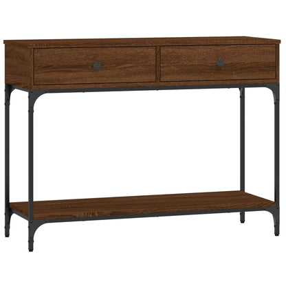 Konsolentisch Braun Eichen-Optik 100x34,5x75 cm Holzwerkstoff - Pazzar.ch