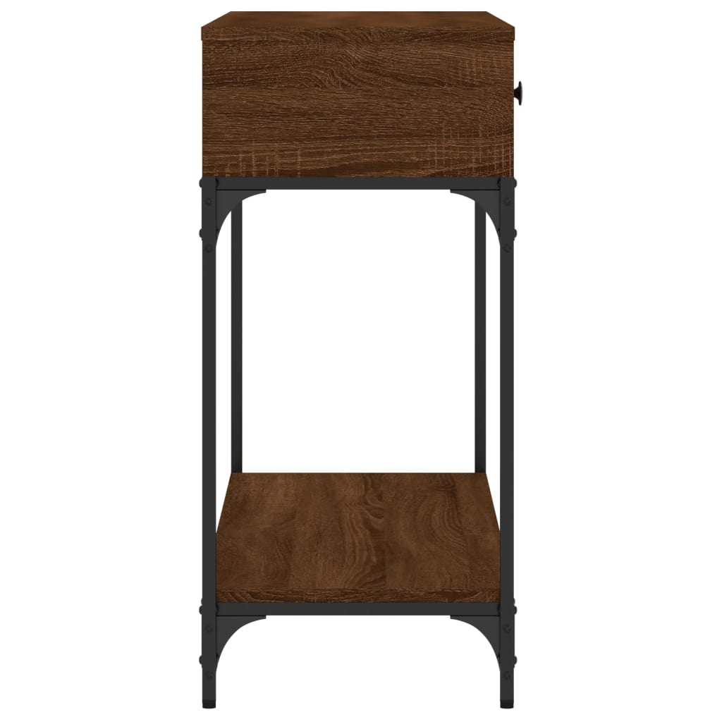 Konsolentisch Braun Eichen-Optik 100x34,5x75 cm Holzwerkstoff - Pazzar.ch