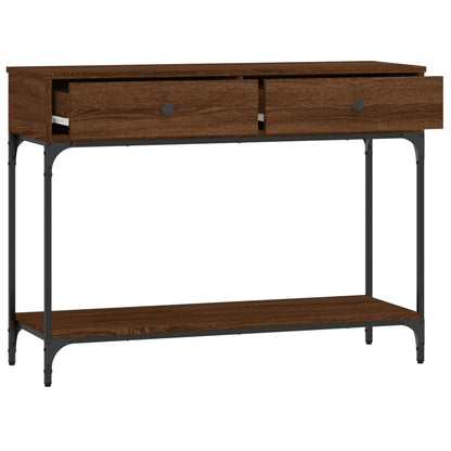 Konsolentisch Braun Eichen-Optik 100x34,5x75 cm Holzwerkstoff - Pazzar.ch