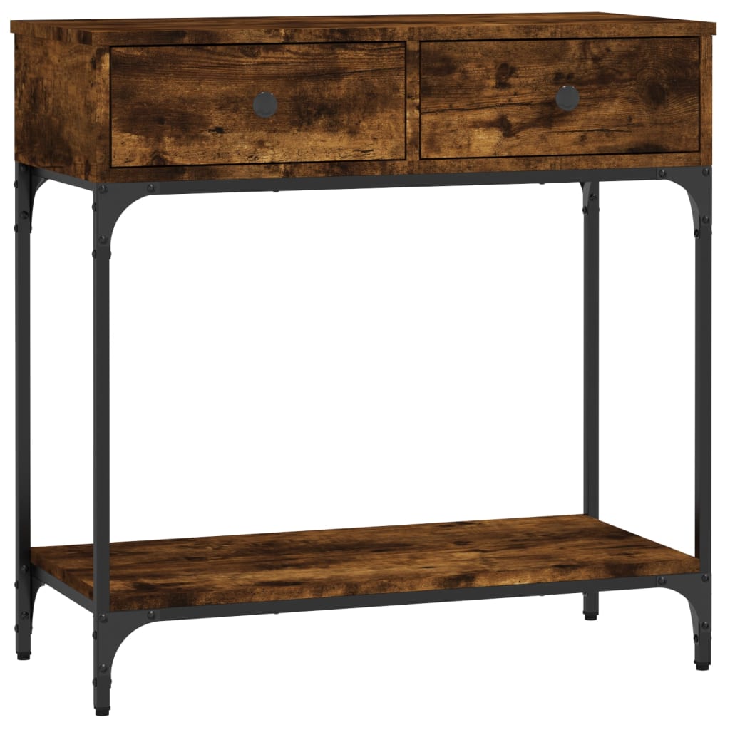 Konsolentisch Räuchereiche 75x34,5x75 cm Holzwerkstoff - Pazzar.ch