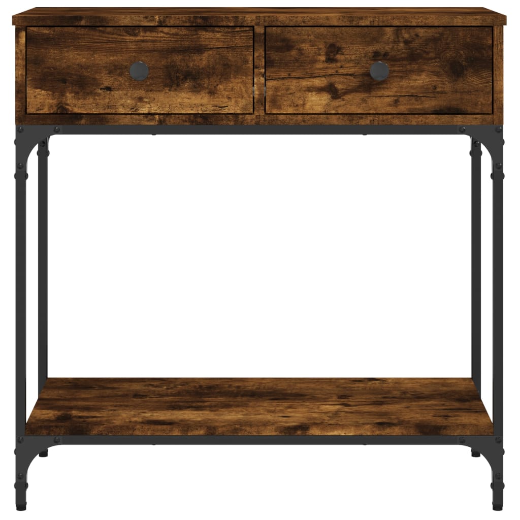 Konsolentisch Räuchereiche 75x34,5x75 cm Holzwerkstoff - Pazzar.ch