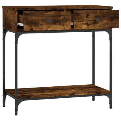Konsolentisch Räuchereiche 75x34,5x75 cm Holzwerkstoff - Pazzar.ch