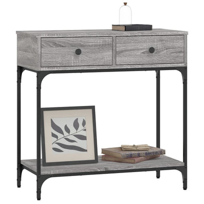 Konsolentisch Grau Sonoma 75x34,5x75 cm Holzwerkstoff - Pazzar.ch