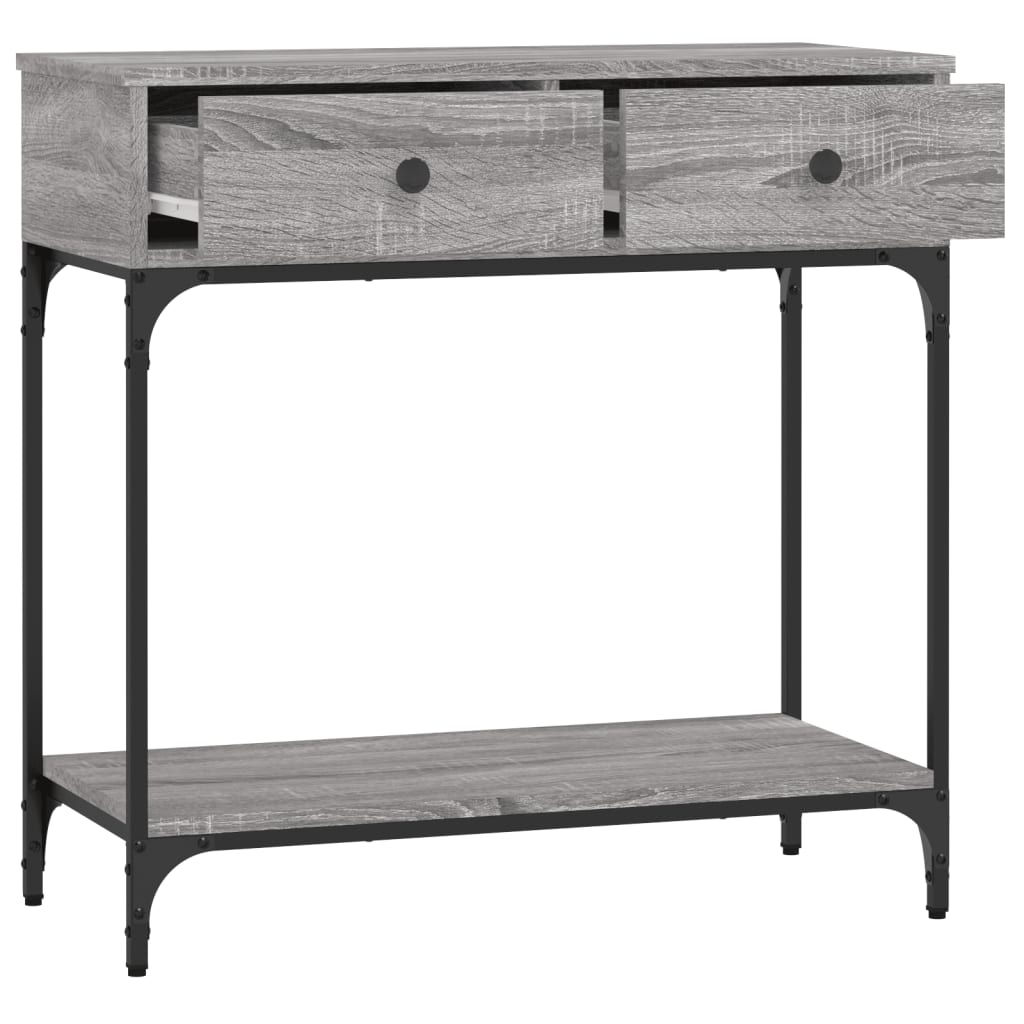 Konsolentisch Grau Sonoma 75x34,5x75 cm Holzwerkstoff - Pazzar.ch