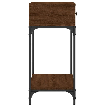 Konsolentisch Braun Eichen-Optik 75x34,5x75 cm Holzwerkstoff - Pazzar.ch