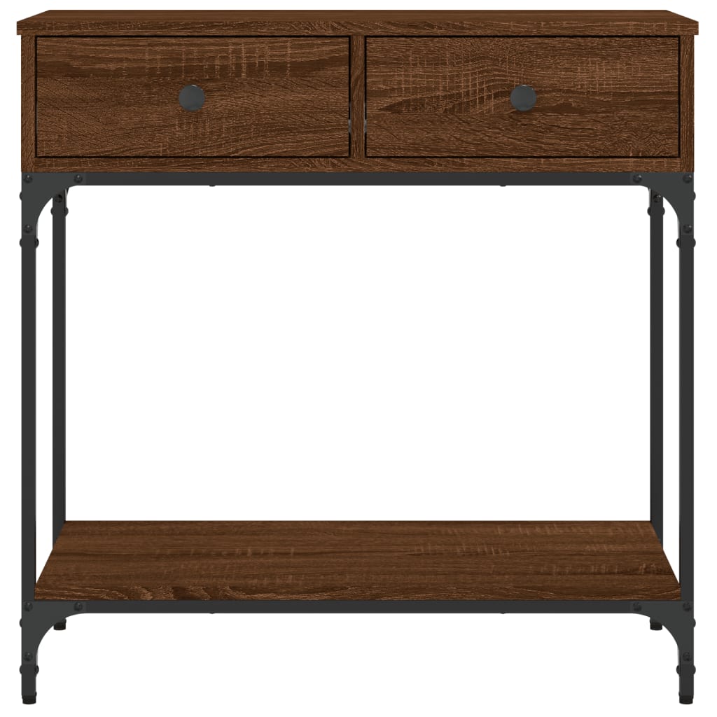 Konsolentisch Braun Eichen-Optik 75x34,5x75 cm Holzwerkstoff - Pazzar.ch