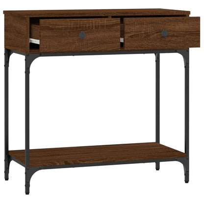 Konsolentisch Braun Eichen-Optik 75x34,5x75 cm Holzwerkstoff - Pazzar.ch