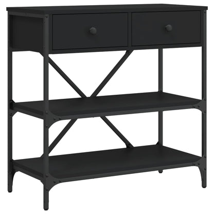 Konsolentisch Schwarz 75x34,5x75 cm Holzwerkstoff - Pazzar.ch