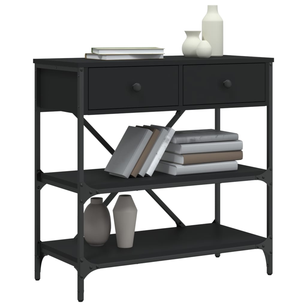 Konsolentisch Schwarz 75x34,5x75 cm Holzwerkstoff - Pazzar.ch