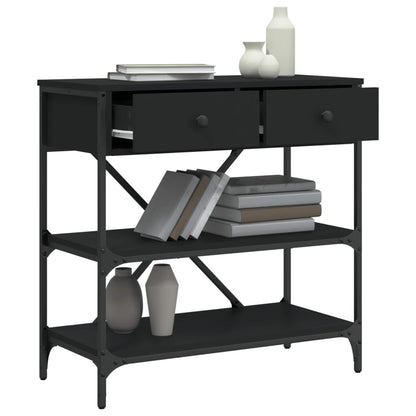 Konsolentisch Schwarz 75x34,5x75 cm Holzwerkstoff - Pazzar.ch