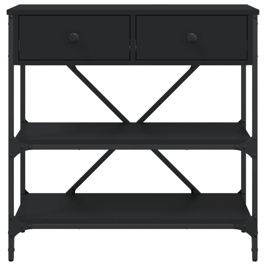 Konsolentisch Schwarz 75x34,5x75 cm Holzwerkstoff - Pazzar.ch