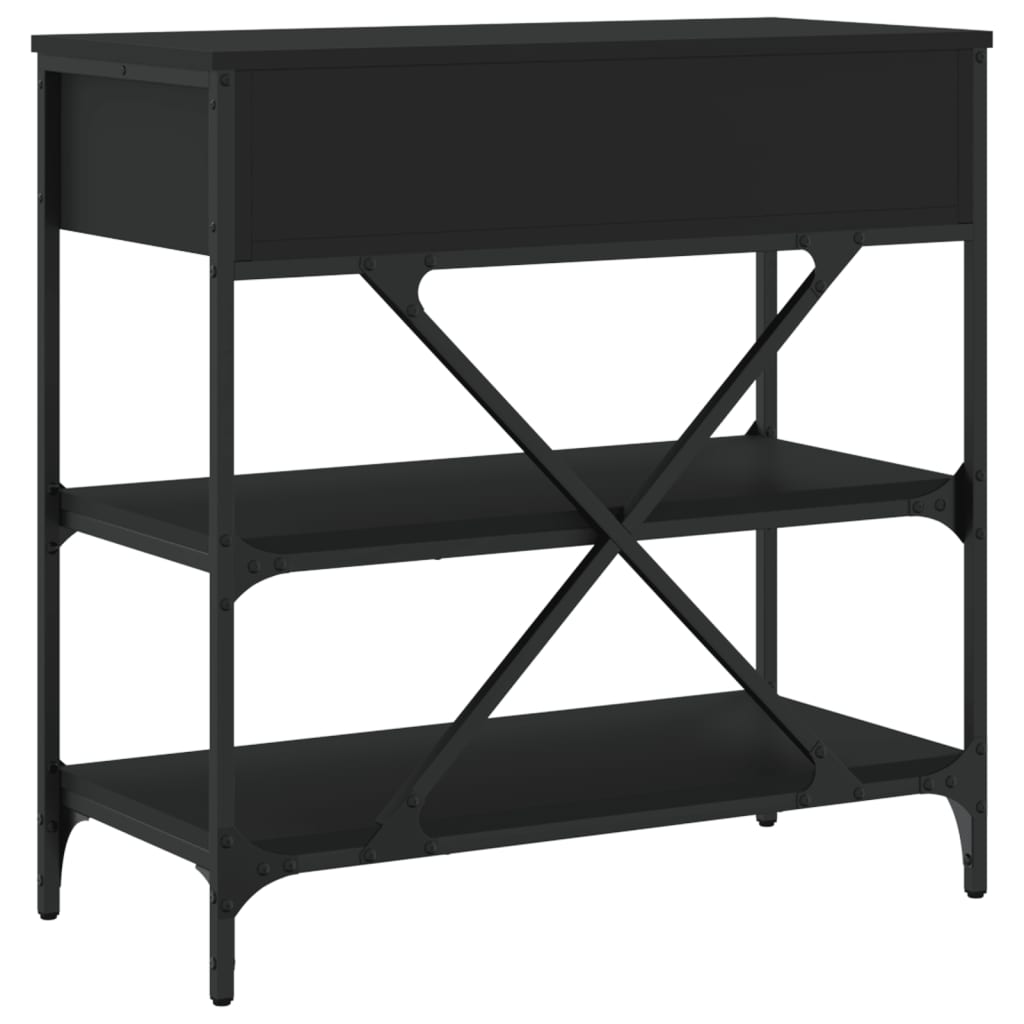 Konsolentisch Schwarz 75x34,5x75 cm Holzwerkstoff - Pazzar.ch