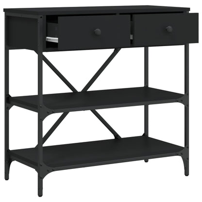 Konsolentisch Schwarz 75x34,5x75 cm Holzwerkstoff - Pazzar.ch