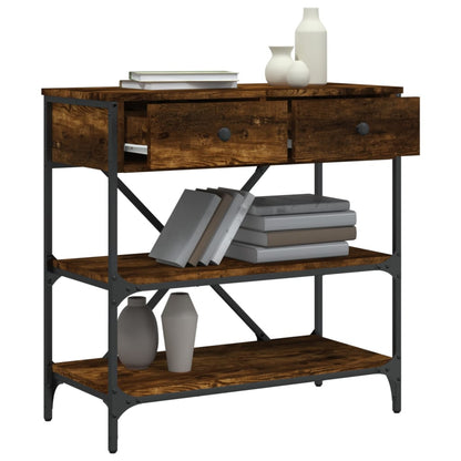 Konsolentisch Räuchereiche 75x34,5x75 cm Holzwerkstoff - Pazzar.ch