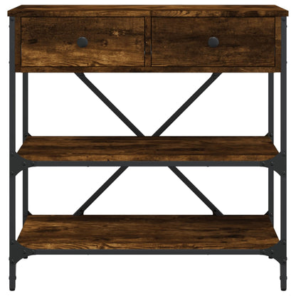 Konsolentisch Räuchereiche 75x34,5x75 cm Holzwerkstoff - Pazzar.ch
