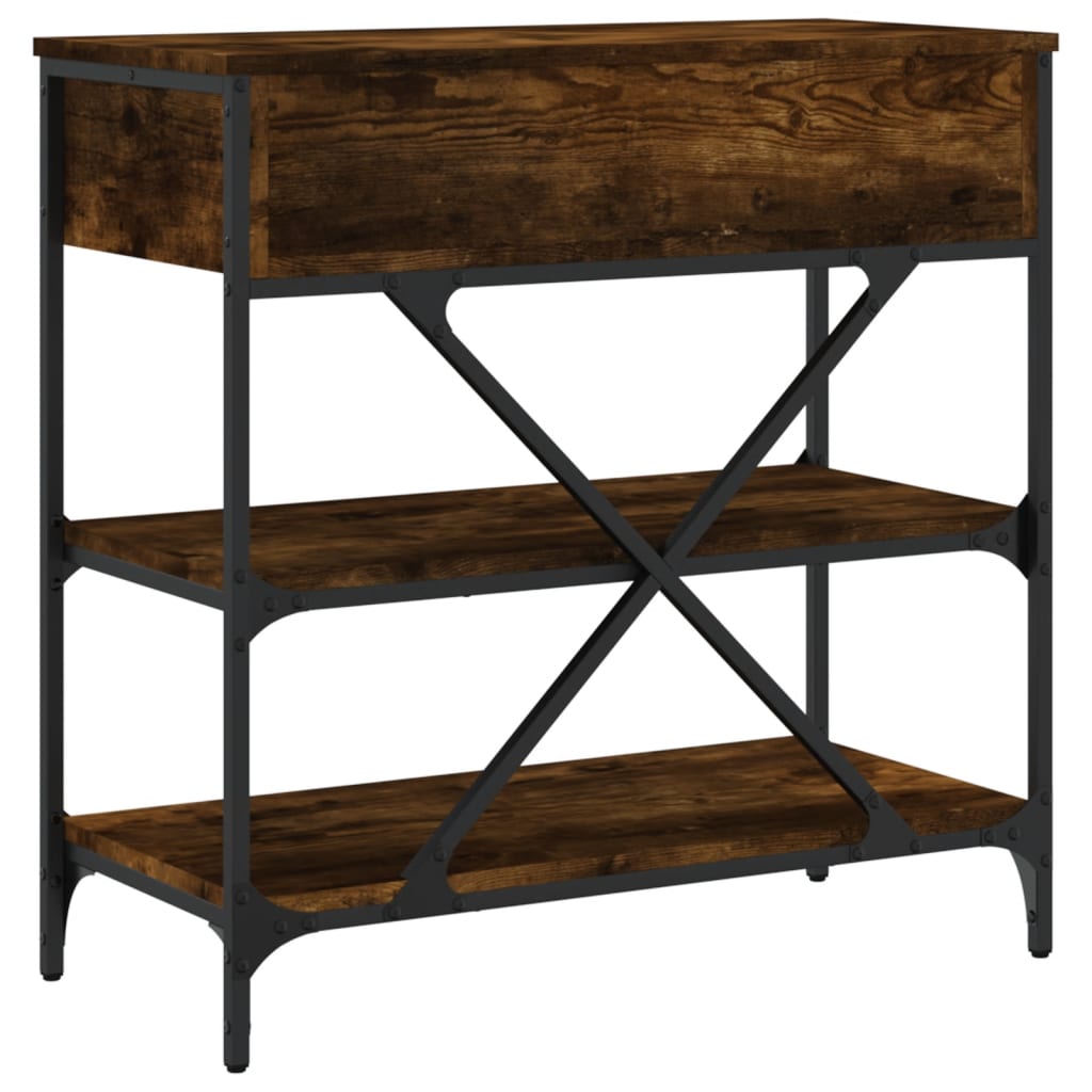 Konsolentisch Räuchereiche 75x34,5x75 cm Holzwerkstoff - Pazzar.ch