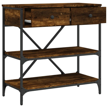 Konsolentisch Räuchereiche 75x34,5x75 cm Holzwerkstoff - Pazzar.ch