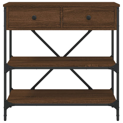 Konsolentisch Braun Eichen-Optik 75x34,5x75 cm Holzwerkstoff - Pazzar.ch