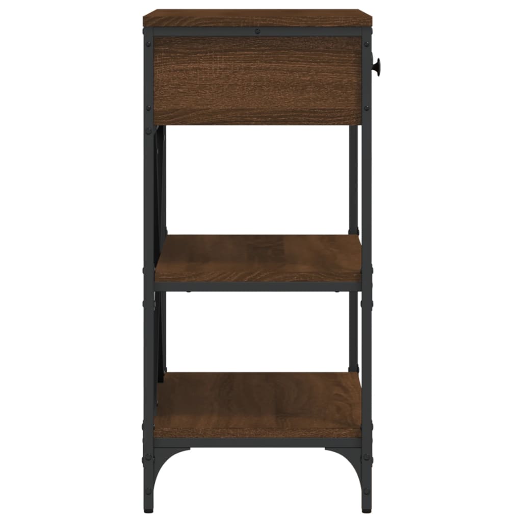 Konsolentisch Braun Eichen-Optik 75x34,5x75 cm Holzwerkstoff - Pazzar.ch