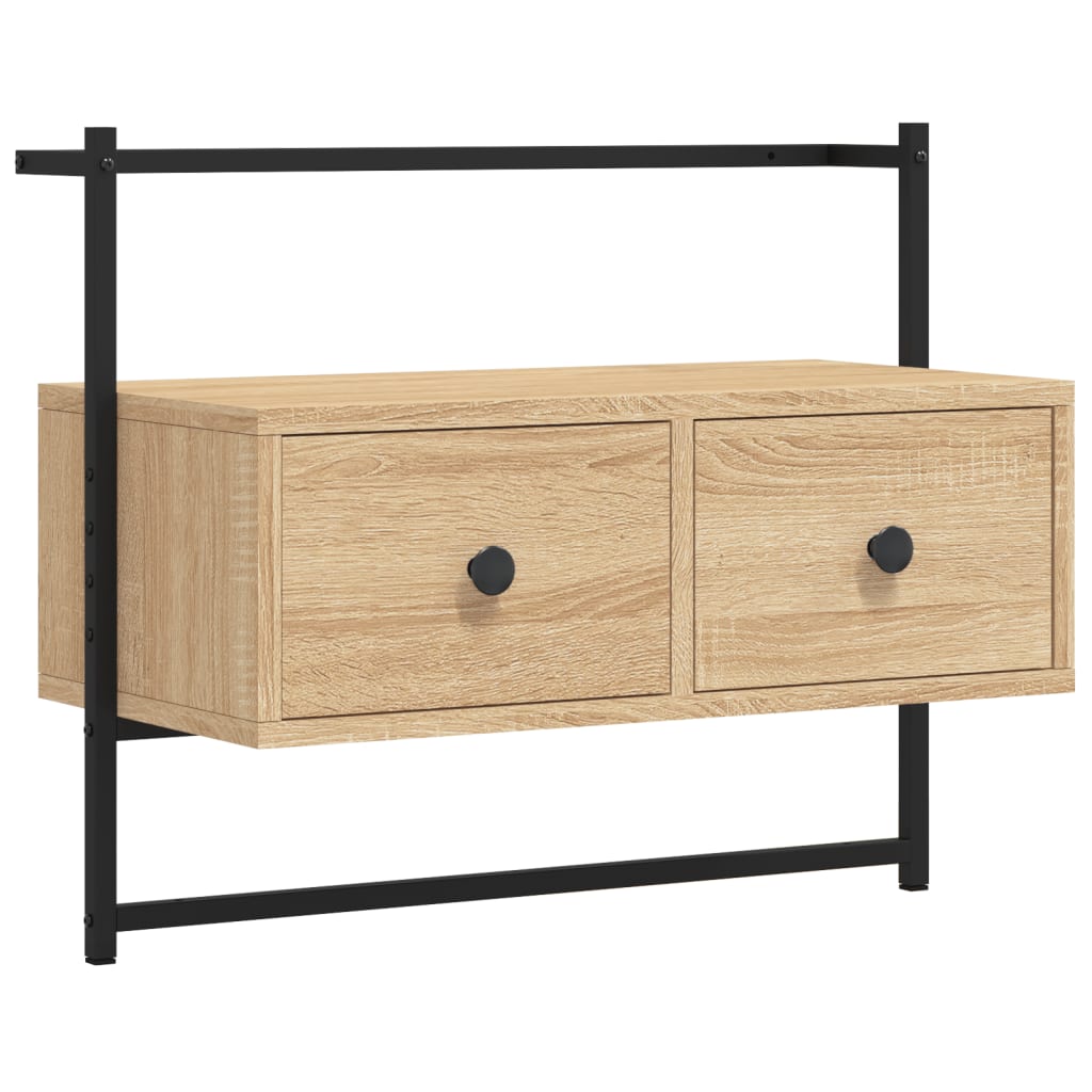 TV-Wandschrank Sonoma-Eiche 60,5x30x51 cm Holzwerkstoff - Pazzar.ch