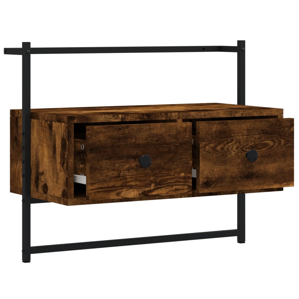 TV-Wandschrank Räuchereiche 60,5x30x51 cm Holzwerkstoff - Pazzar.ch