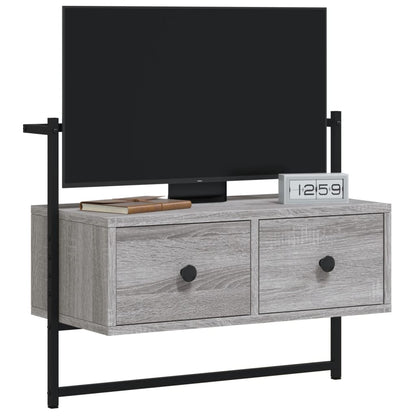 TV-Wandschrank Grau Sonoma 60,5x30x51 cm Holzwerkstoff - Pazzar.ch