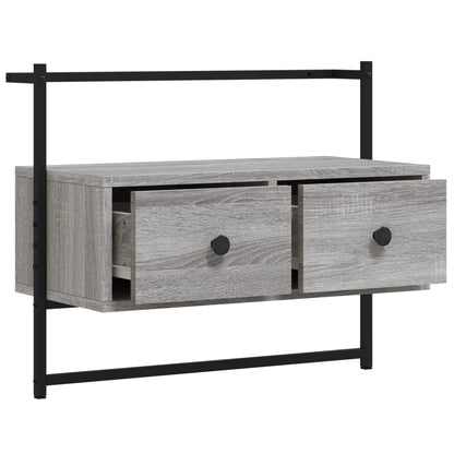 TV-Wandschrank Grau Sonoma 60,5x30x51 cm Holzwerkstoff - Pazzar.ch
