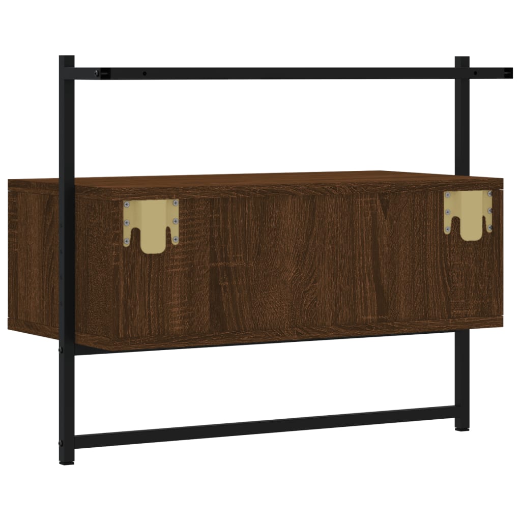 TV-Wandschrank Braun Eiche 60,5x30x51 cm Holzwerkstoff - Pazzar.ch
