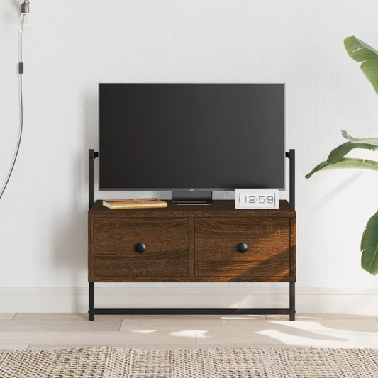 TV-Wandschrank Braun Eiche 60,5x30x51 cm Holzwerkstoff - Pazzar.ch