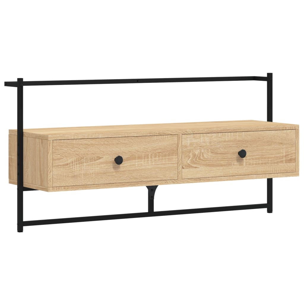 TV-Wandschrank Sonoma-Eiche 100,5x30x51 cm Holzwerkstoff - Pazzar.ch