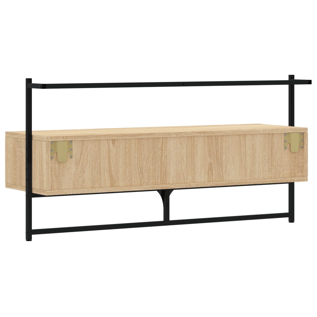 TV-Wandschrank Sonoma-Eiche 100,5x30x51 cm Holzwerkstoff - Pazzar.ch