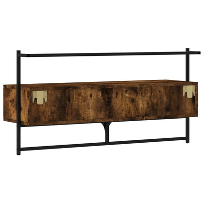 TV-Wandschrank Räuchereiche 100,5x30x51 cm Holzwerkstoff - Pazzar.ch