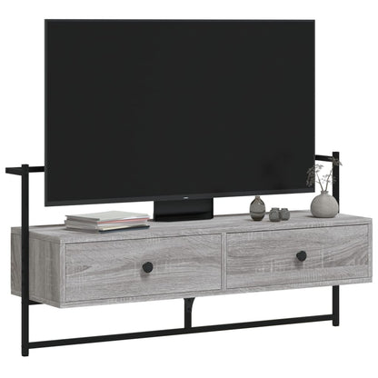 TV-Wandschrank Grau Sonoma 100,5x30x51 cm Holzwerkstoff - Pazzar.ch